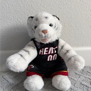 Build a bear White Tiger Plush in Basketball Jersey